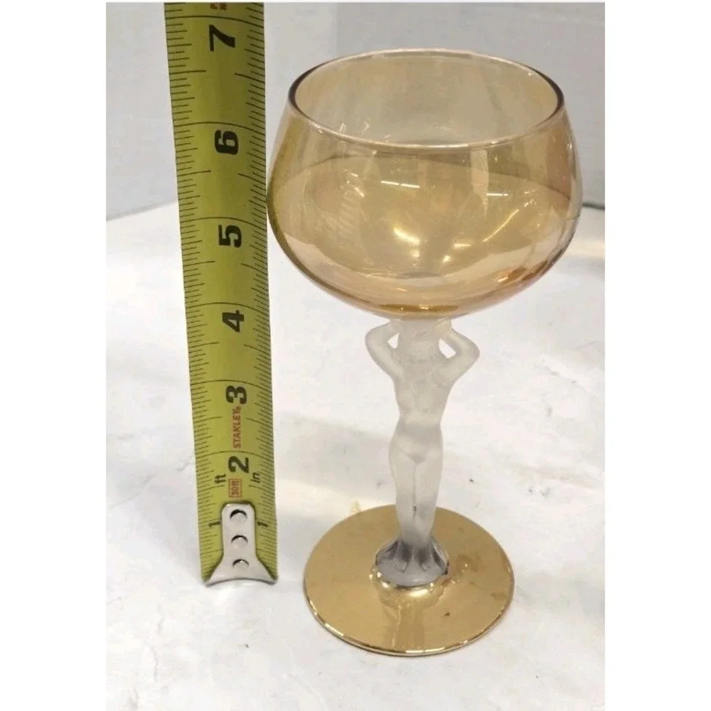 SET OF 5  BAYEL FRANCE PATTERN BACHANTE NUDE GLASSES